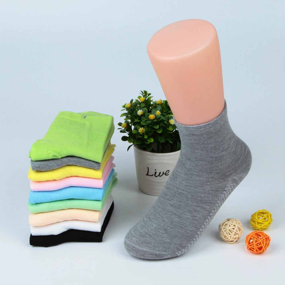 东北棉袜批发 义乌春秋棉袜子全棉女袜中筒 糖果色女士