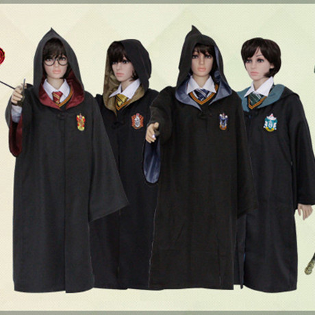 批发 哈利波特魔法袍 哈利披风 格兰芬多cos 服装 校服 四个学院