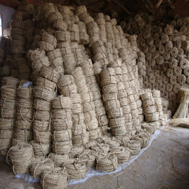 细草绳 干稻草编织草绳子 捆绑树木用 长度100米左右