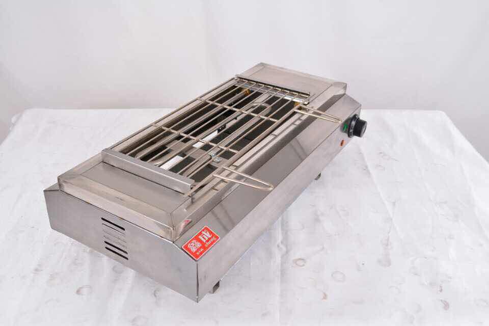 7米电烧烤炉无烟烧烤炉无烟烤肉羊肉串鸡脚鸡翅各种食物