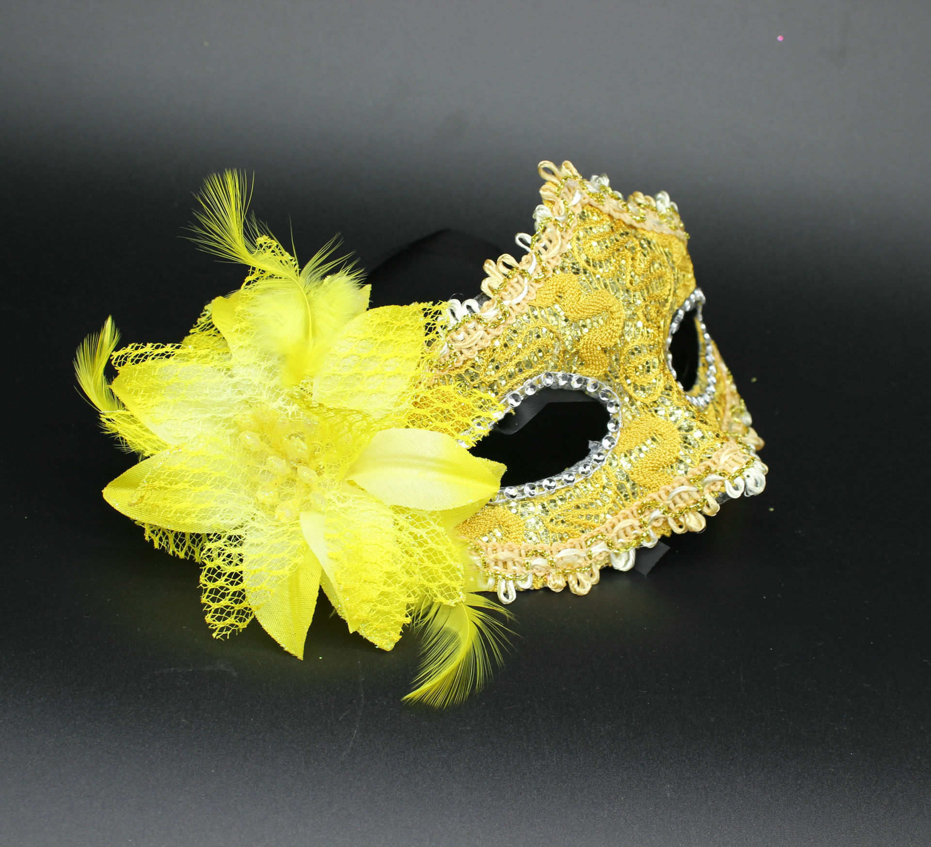 批发万圣节面具 化妆舞会/节日派队面具 皮革玫瑰花款 多色可选