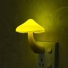 Led night light  虫虫蘑菇灯 插电光控小夜灯 批发