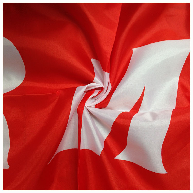 厂家直销国旗定制宣传挂旗面料 75d*100d半弹春亚纺国旗布