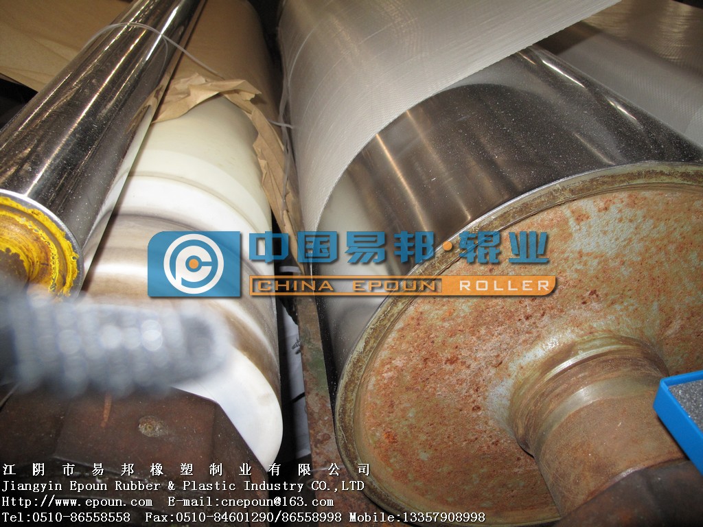 江阴易邦公司供应液体硅胶辊筒、 印花机滚筒、翻新各类橡胶辊