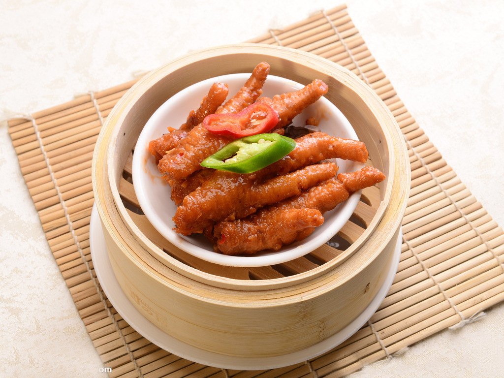 港式豉汁蒸凤爪甜品早点蒸笼豆豉凤爪茶餐厅专供冷冻卤味批发