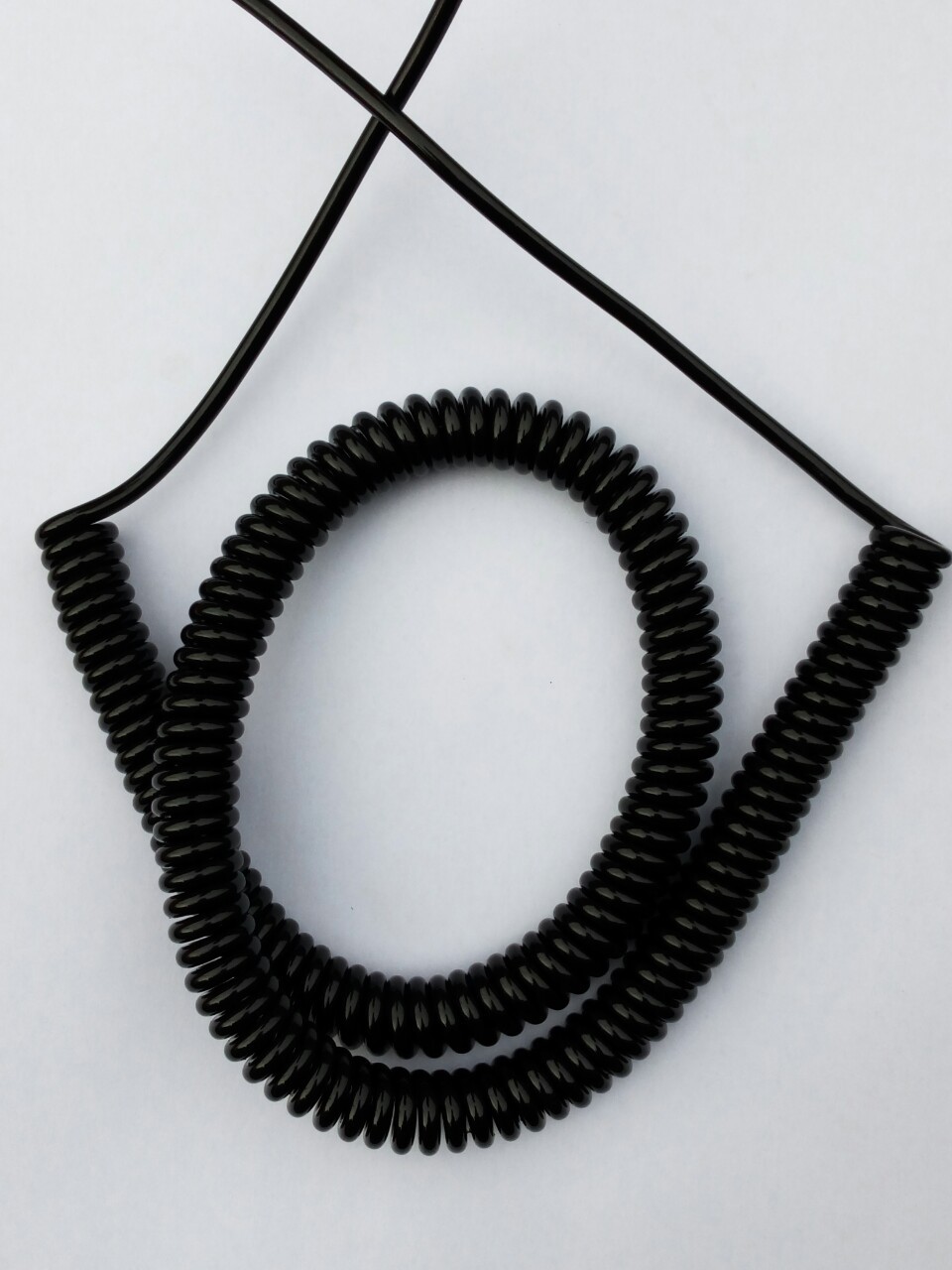 厂家批发4芯pu弹簧线 电话卷线