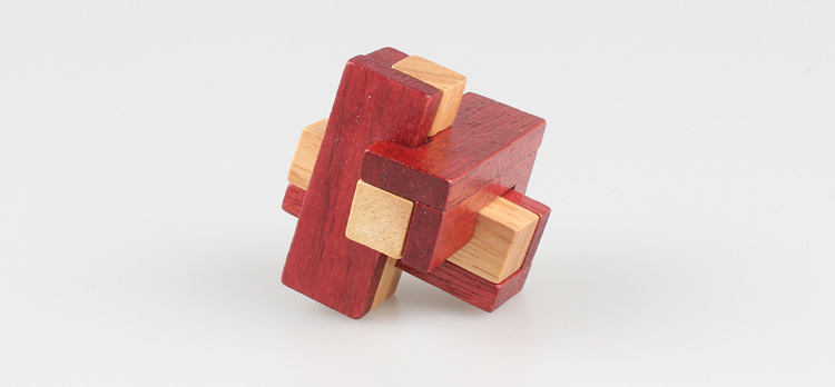 八面玲珑木制儿童成人益智孔明锁玩具鲁班锁创意趣味解锁礼物