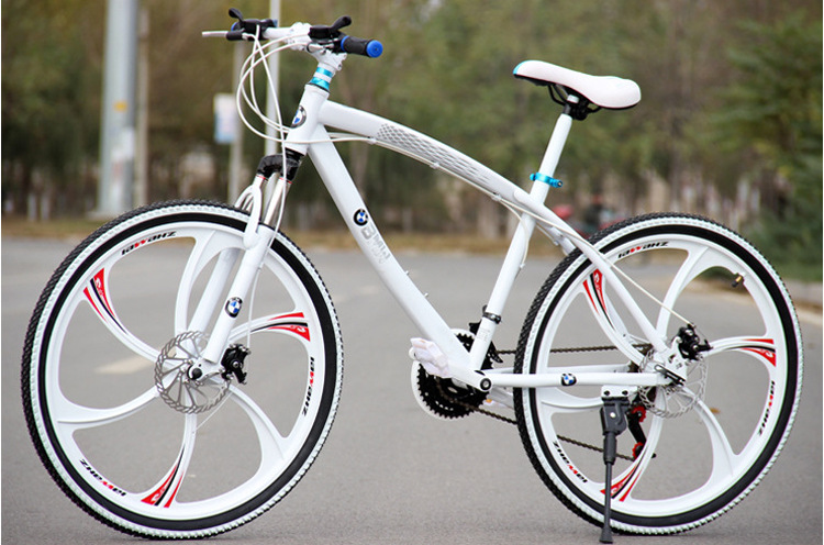 厂家批发宝马弯梁山地车/21速山地自行车/碟刹变速车/26寸山地车