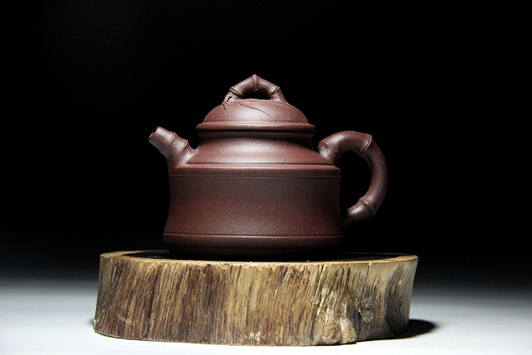 h070竹韵竹鼓壶宜兴紫砂壶 名家紫砂壶