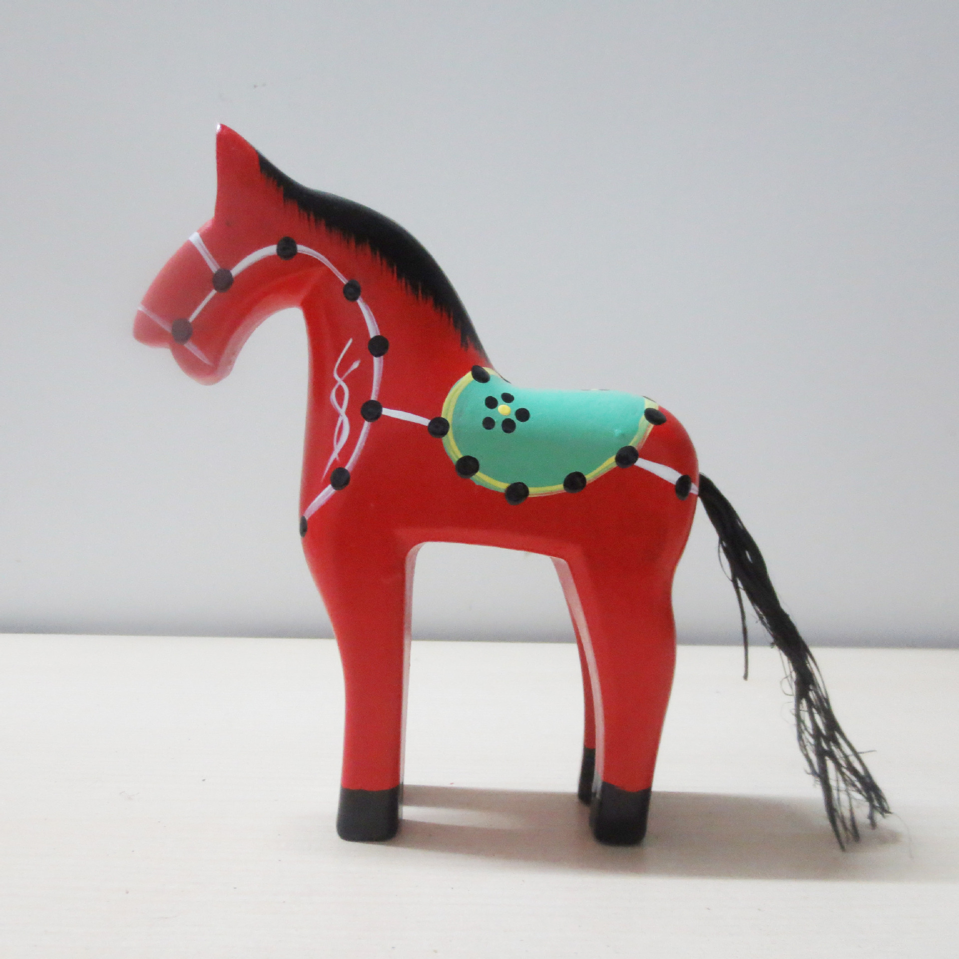 手工雕刻木马 彩绘 家居摆件 厂家直销 北欧原木 - 中国玩具批发交易