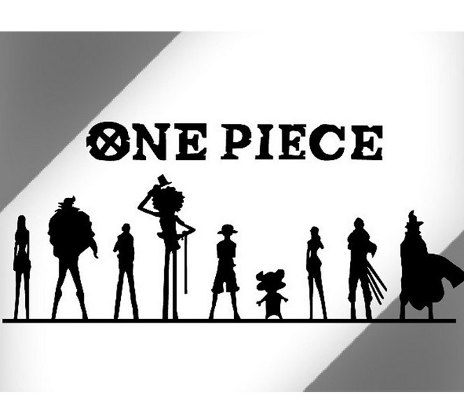 d-201大号90cm默认黑色一对装动漫主角背影车贴海贼王车身贴批发