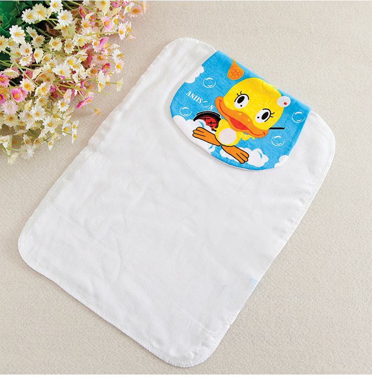 吸汗巾纯棉纱布加大宝宝垫背巾 1条精装 母婴用品 四层加密32*24