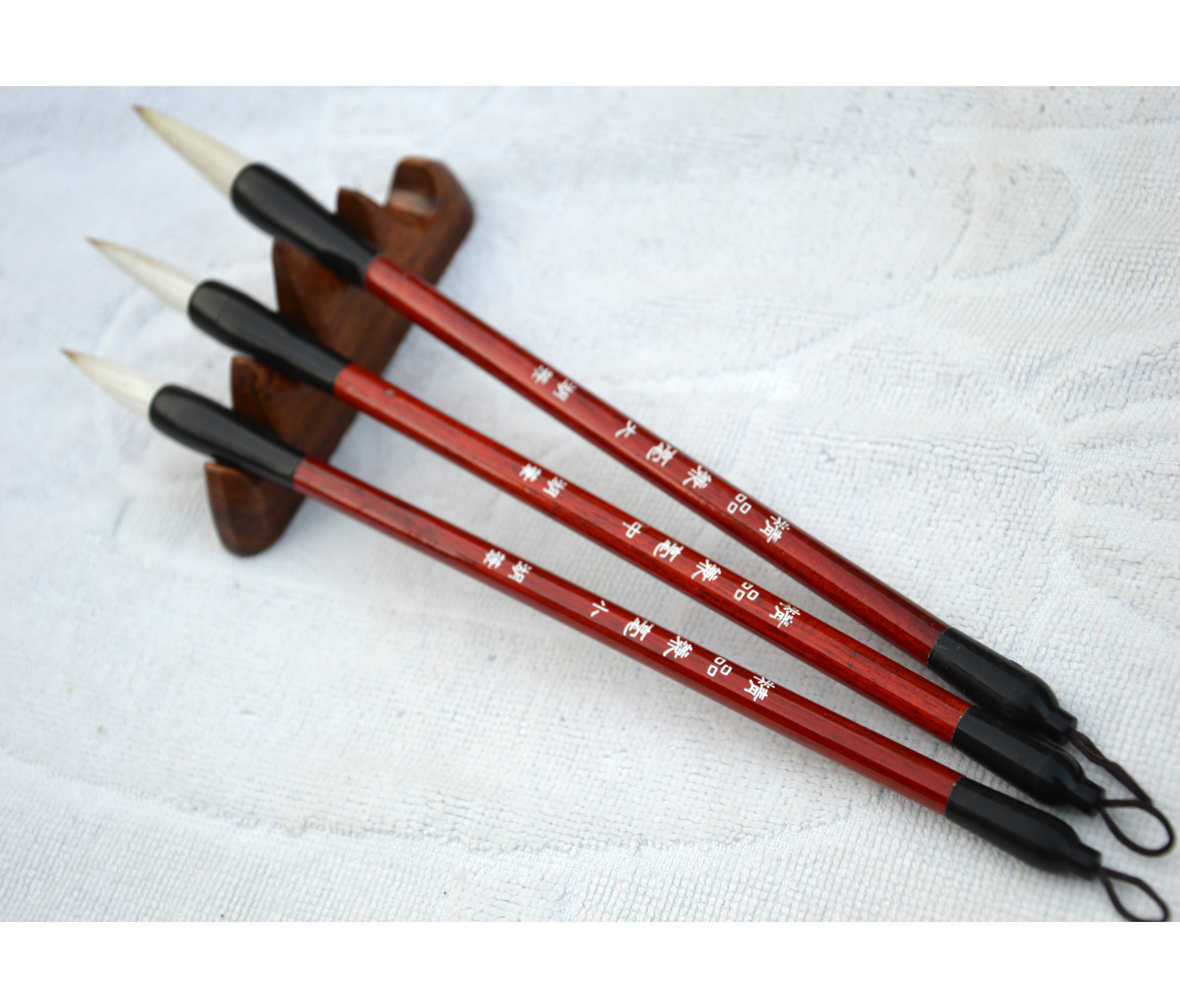 精品兼毫毛笔 大中小号 学生楷体书法 毛笔套装 毛笔刻字批.