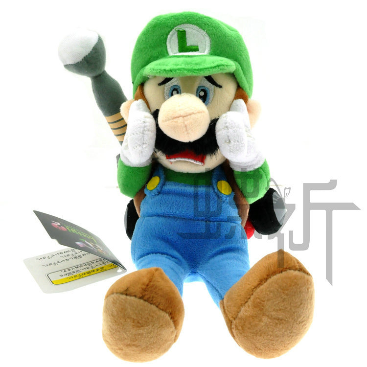 8cm 小号 玛丽 马里奥 恐怖路易 毛绒公仔 玩具 玩偶