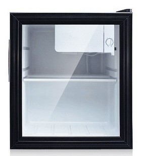 46l透明玻璃门茶叶酒店客房单门保鲜冷藏小冰箱 压缩机冰箱