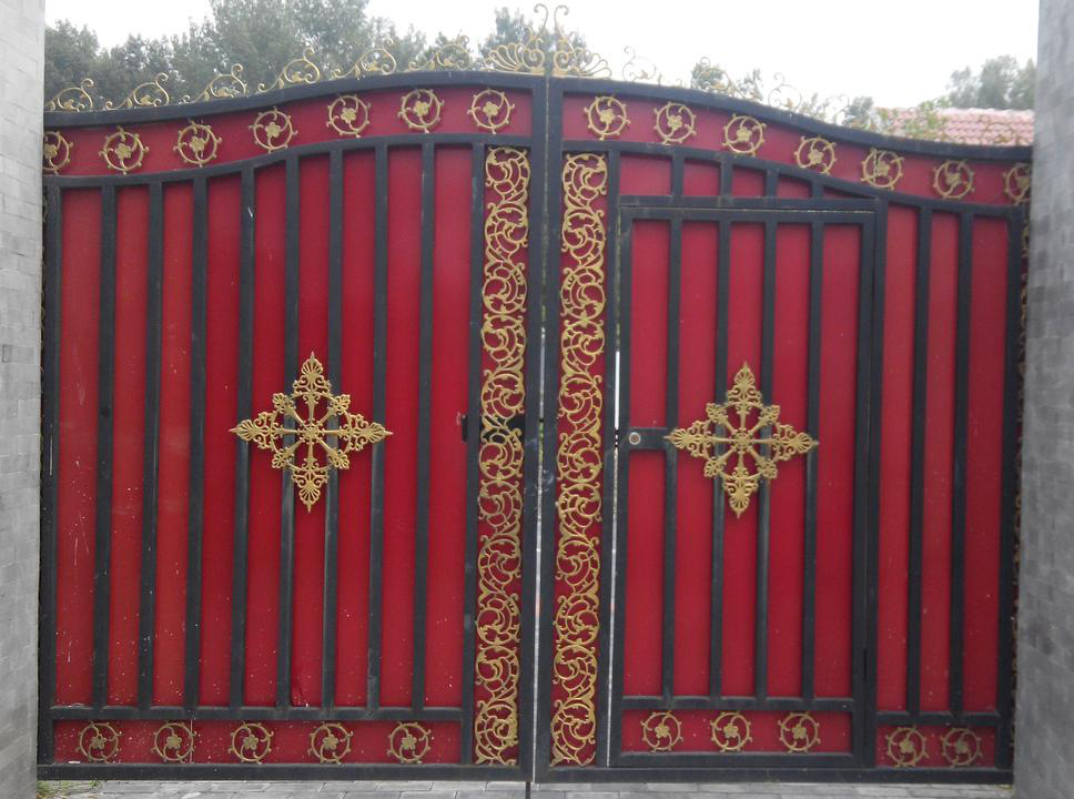 定制铁艺大门 欧式时尚家装庭院别墅门公园大门