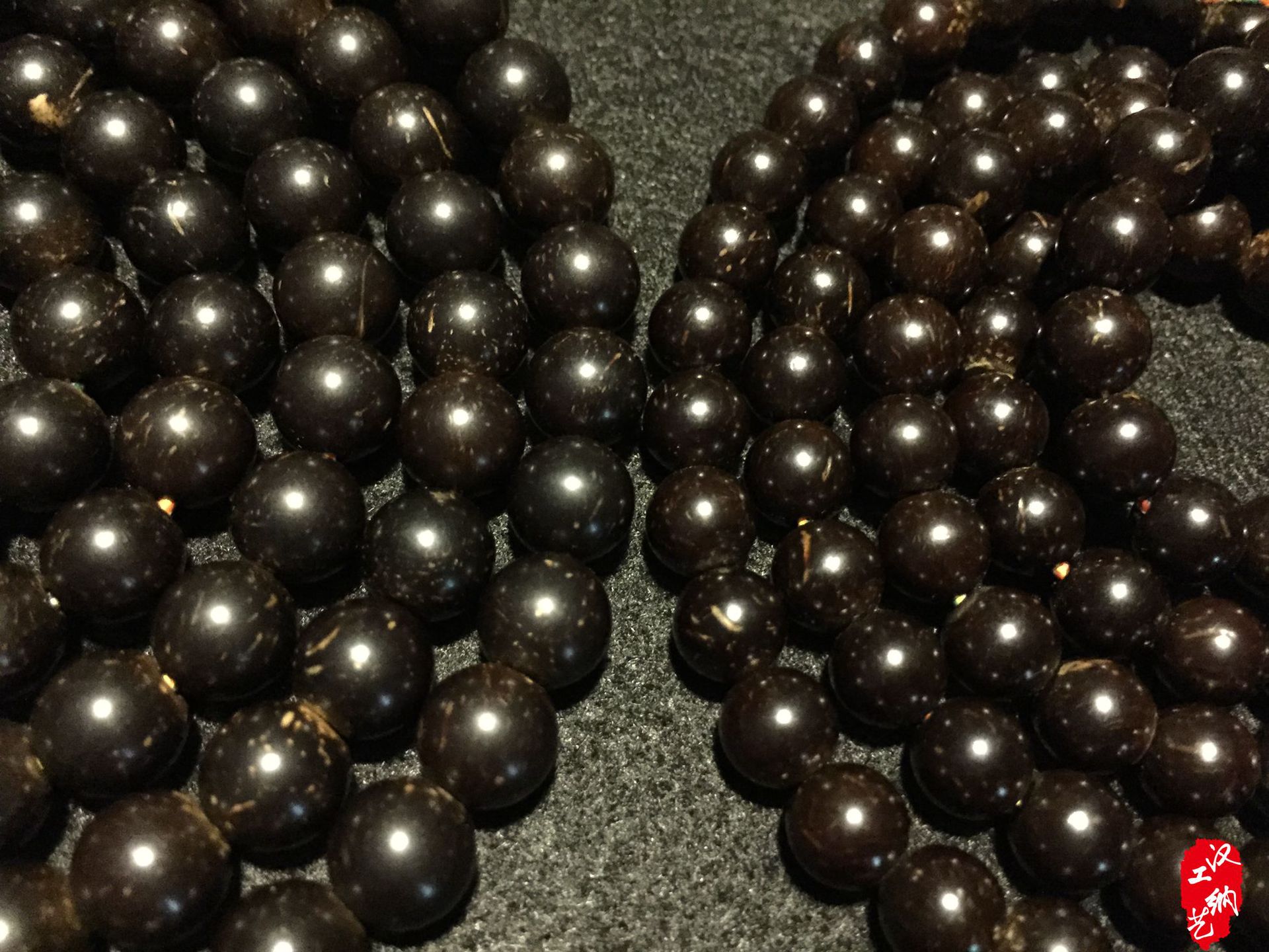 老椰蒂特级精品原色椰壳圆珠108颗佛珠批发 椰壳泥鳅背8mm 9mm