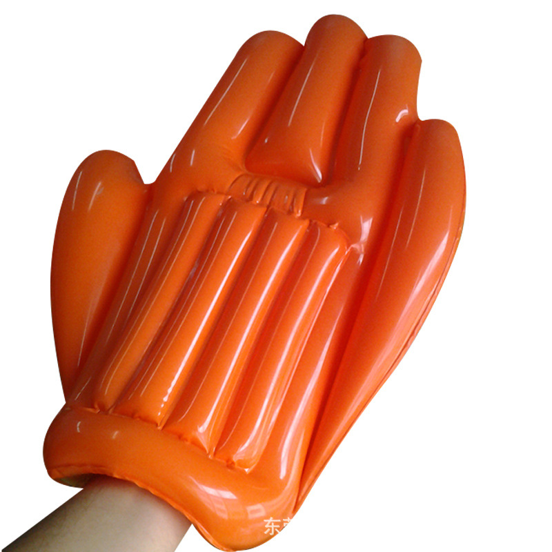 厂家订做充气手套 pvc充气手掌 充气广告手掌 拍拍手