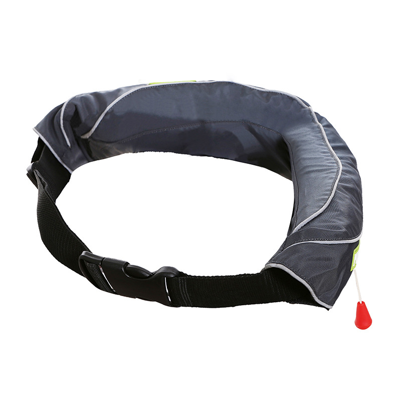 户外水上运动海钓矶救生衣 自动可拆卸腰挂充气式救生衣厂家