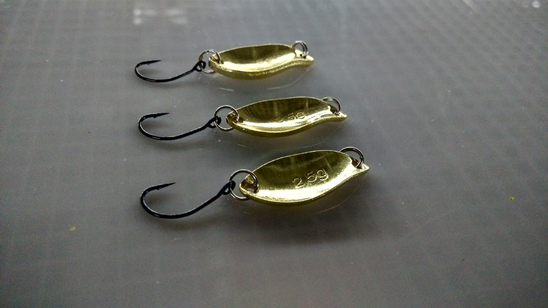 5克单钩彩色 勺型路亚亮片专