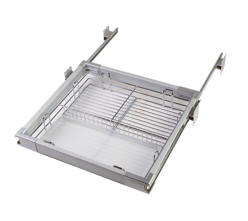 可伸缩多功能600mm橱柜衣柜茶几拉篮厂家直销欢迎致电洽淡