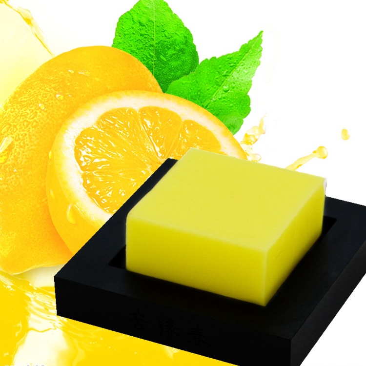 小额批发柠檬美白水果皂***手工精油皂祛斑保湿香皂肥皂0em