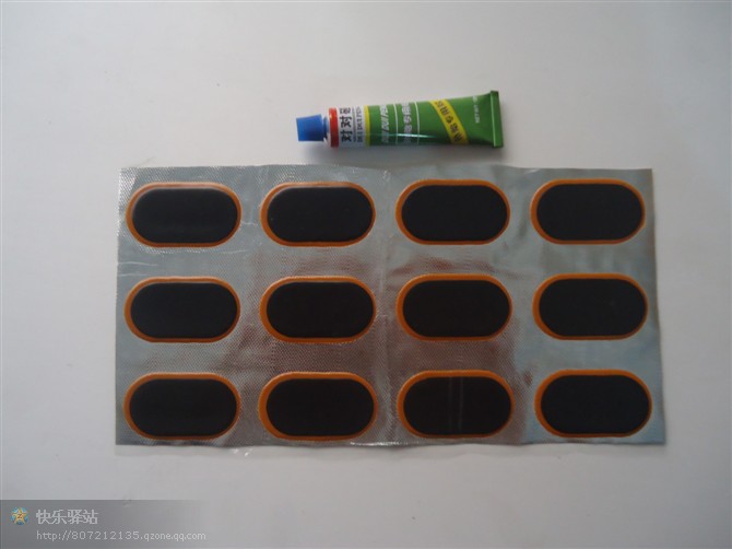 对对碰自行车冷补胶48片24 片补胎胶水 胶片