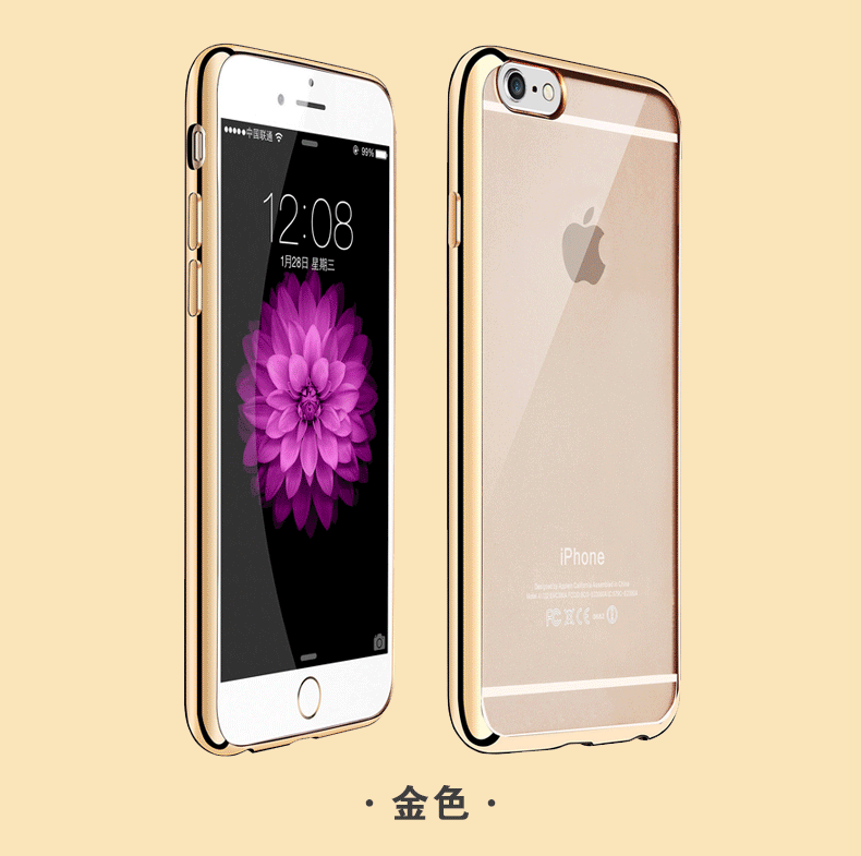 新款iphone6手机壳电镀防摔苹果6plus保护套电镀tpu手机软壳配件