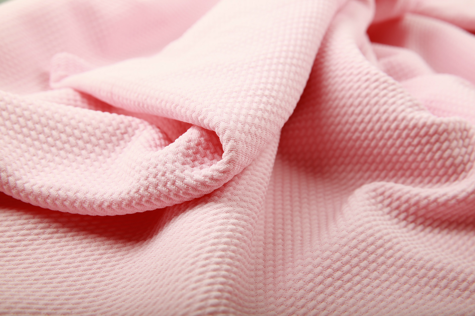 斜纹泡泡布针织面料 高档裙子面料 弹力时尚童装面料厂家现