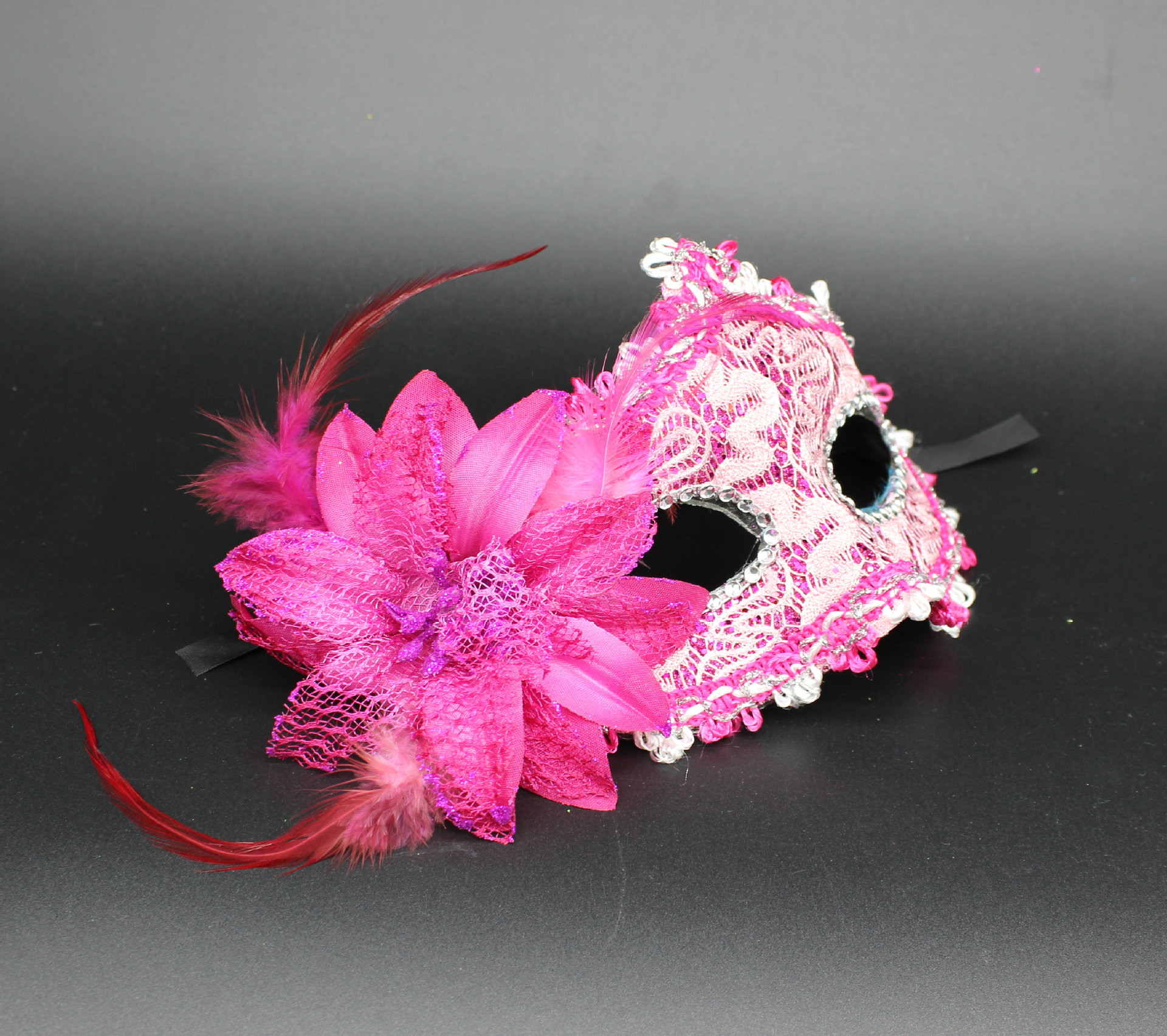 批发万圣节面具 化妆舞会/节日派队面具 皮革玫瑰花款 多色可选