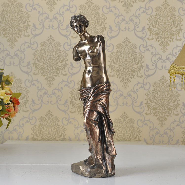 树脂工艺品厂家 维纳斯仿铜工艺品摆饰 欧式家居卧室软装饰品摆件
