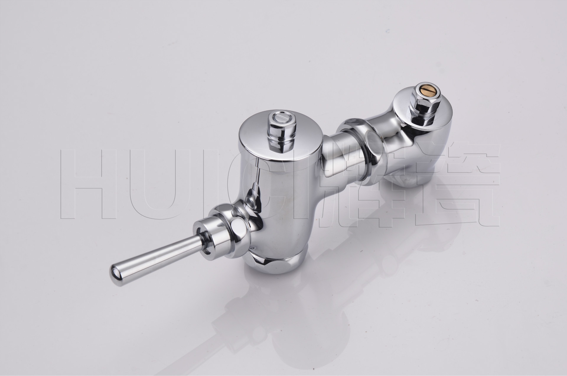 铜手按式蹲便器冲水器 卧式手动冲洗阀 大便蹲坑延时阀冲水阀