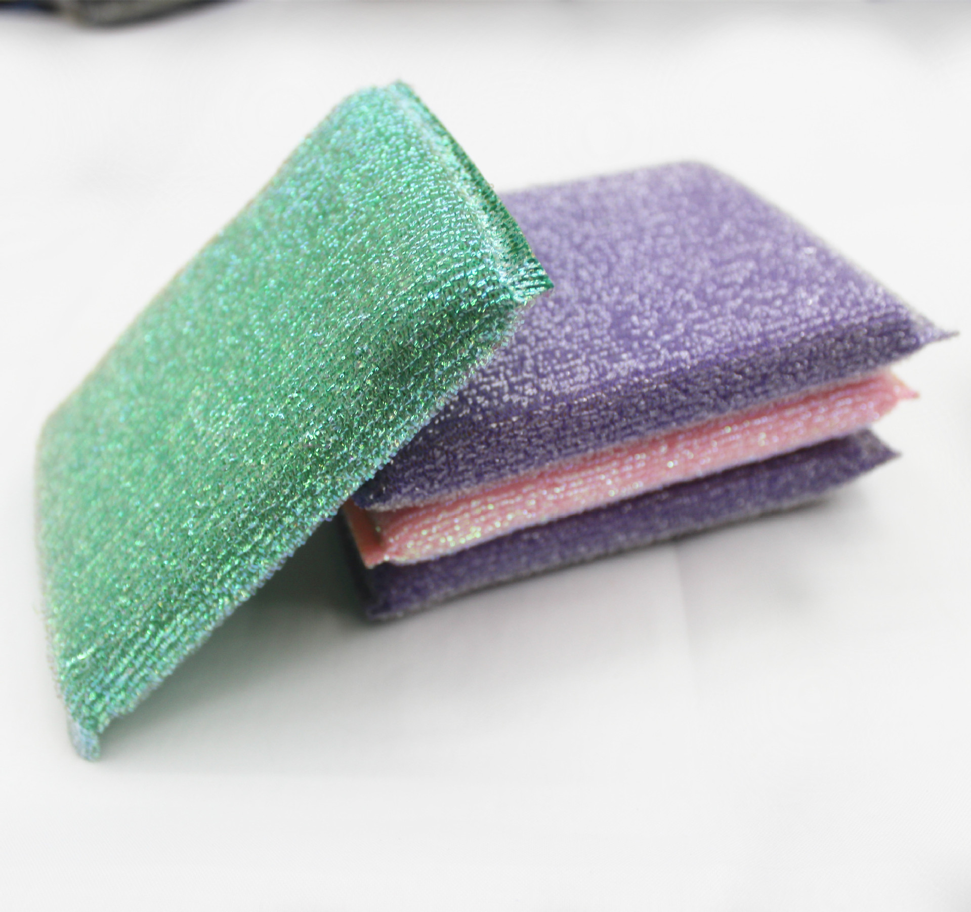 厂家直销 不伤手百洁布 刷洗大王清洗海绵擦彩色家居清洁用品批发