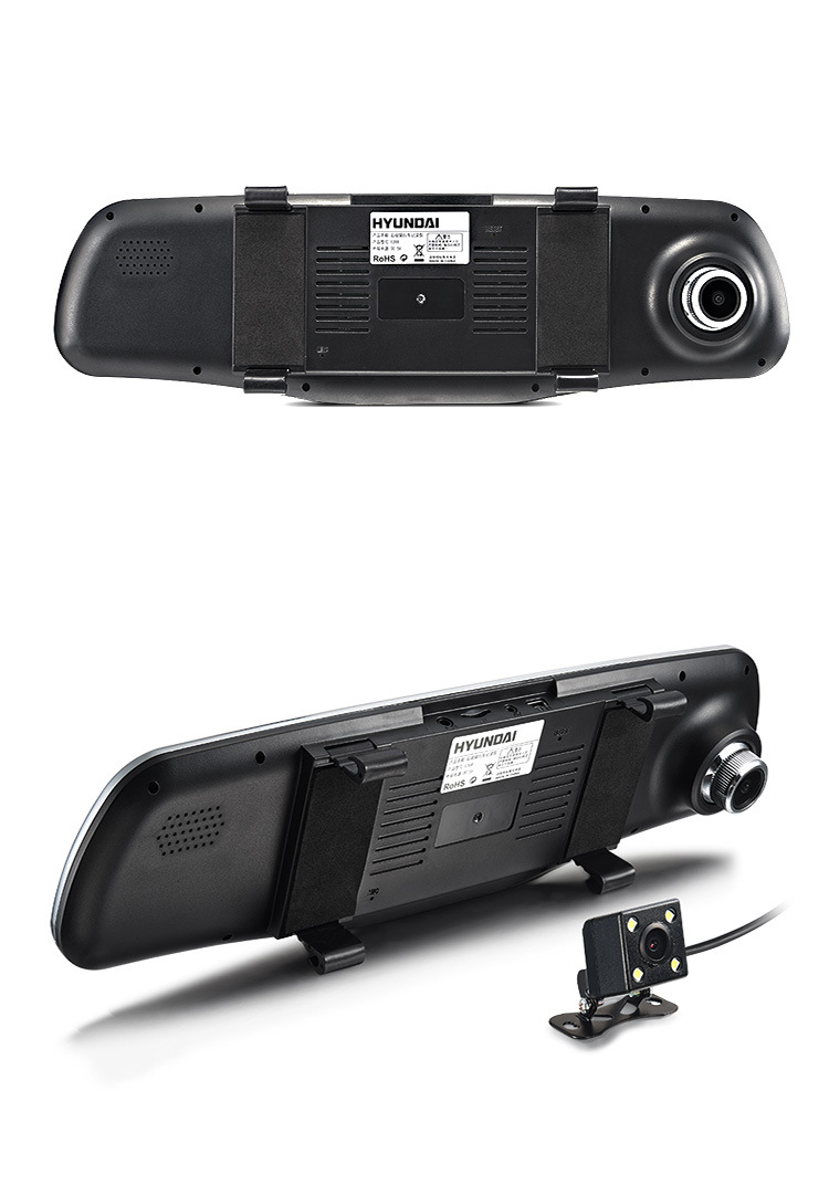 hyundai/现代e208行车记录仪双镜头高清广角夜视1080p厂家批发