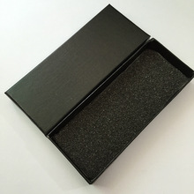 厂家直销钥匙扣通用盒 商务礼品黑色海绵盒子可激光LOGO