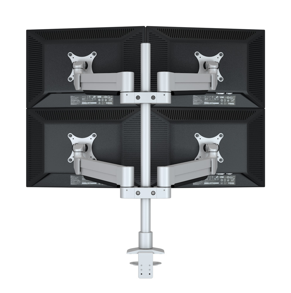 目乐士四屏监控支架液晶电脑显示器桌面拼接屏可旋转通用挂架m400