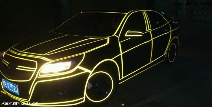 汽车反光条 夜光条 镭射装饰条 车身轮廓装饰反光亮条车身贴纸