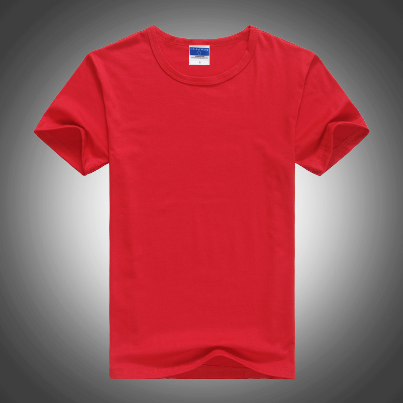301莱卡棉t恤圆领短袖男女短袖广告衫