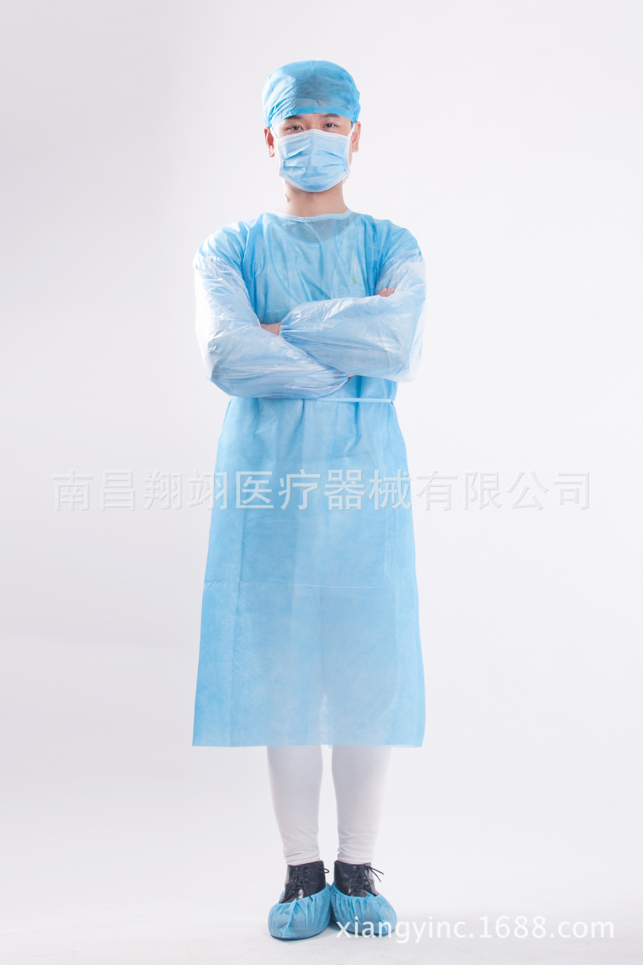 批发供应 蓝色手术衣 隔离防护服 一次性隔离服 品种多样