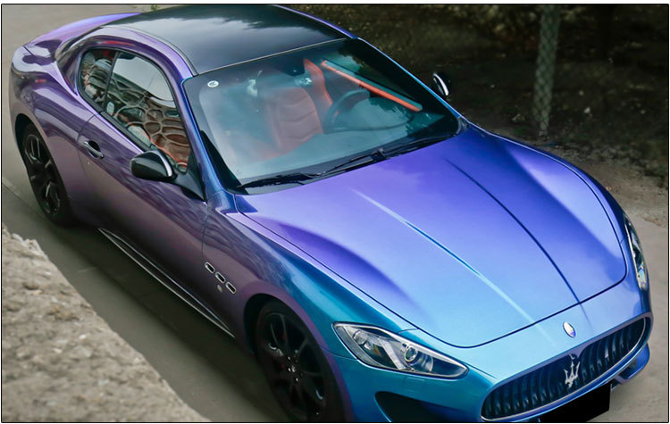 进口汽车魔幻砖石变色龙全车身改色贴膜亮光车贴纸珠光汽车膜