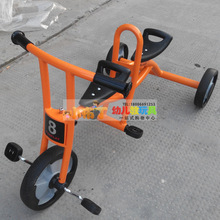 早教幼儿园游戏童车户外运动游戏三轮车新颖出租车儿童双人脚踏车