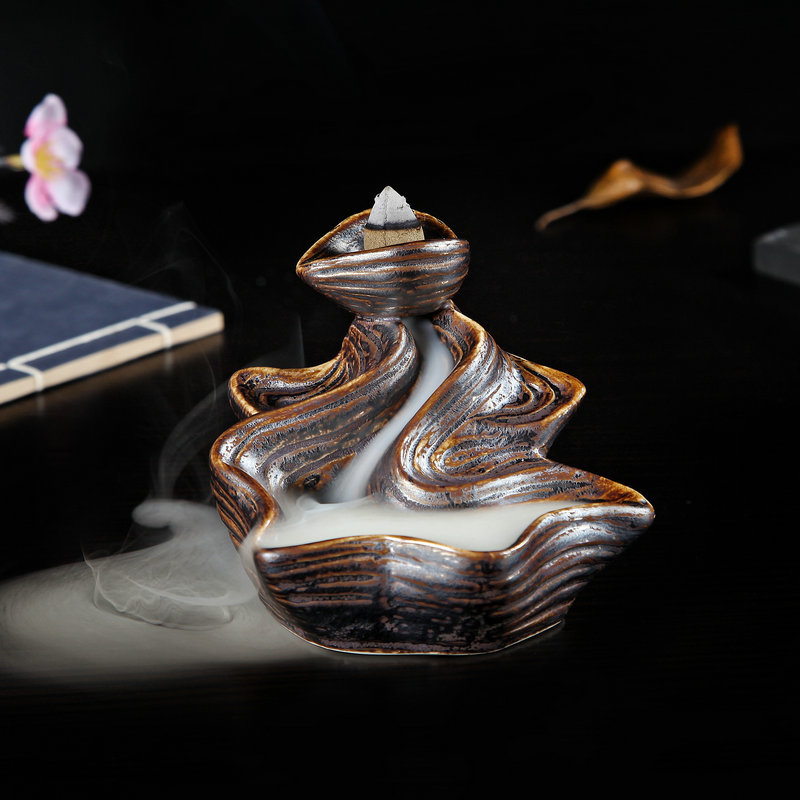 简易 倒流香 沉香檀香崖柏香熏香观烟香玻璃瓶倒流香批发