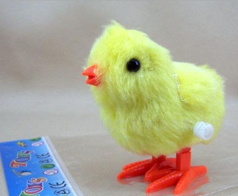 宝宝可爱毛绒鸡小玩具 上链鸡 发条小鸡 儿童地摊热卖小玩具批发