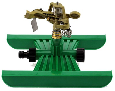 厂家产销h底座自动旋转洒水器/360度自动旋转脉冲式锌合金水鸟