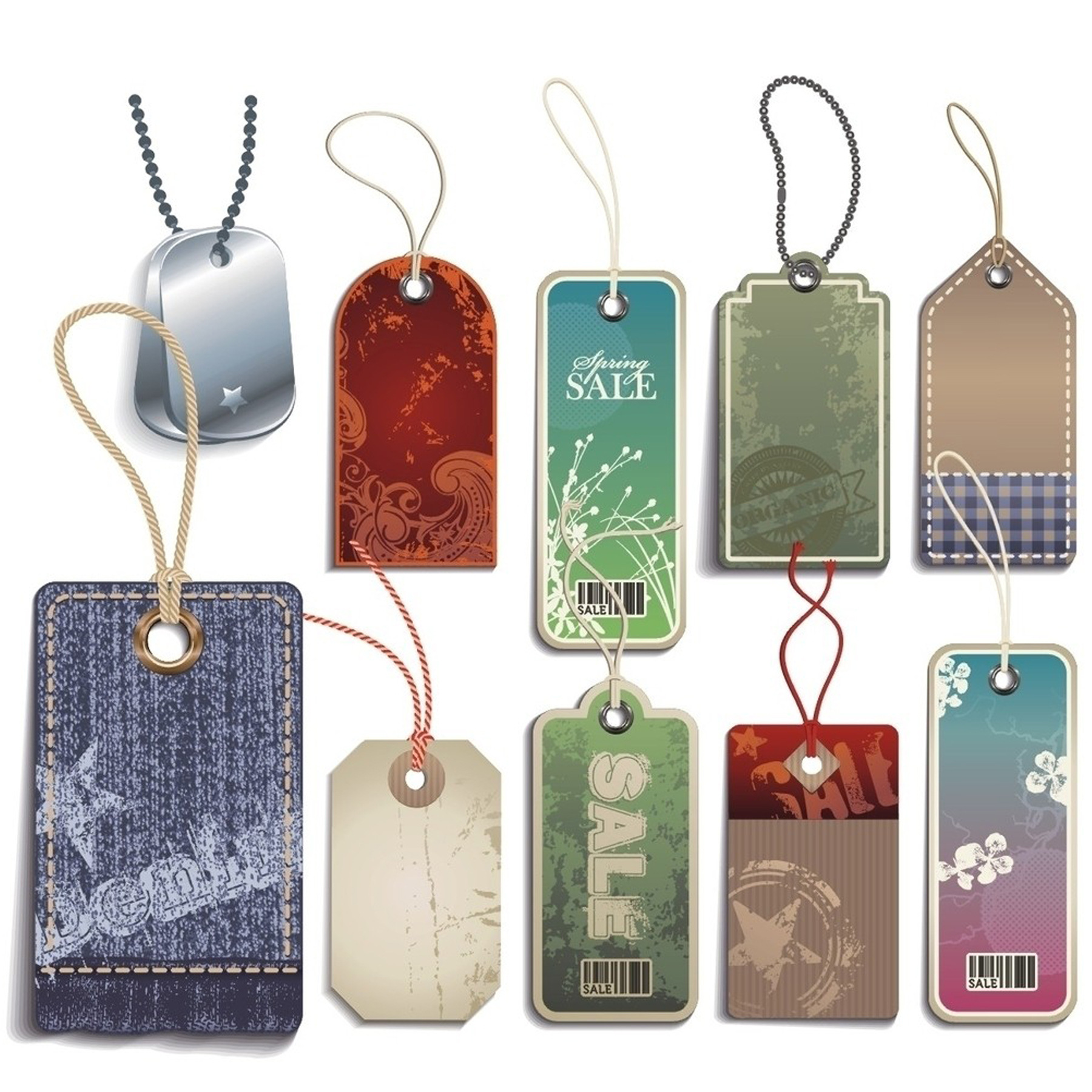 波浪长条五角星异形3款套装牛皮纸吊牌留言手工礼物烘焙包装标签