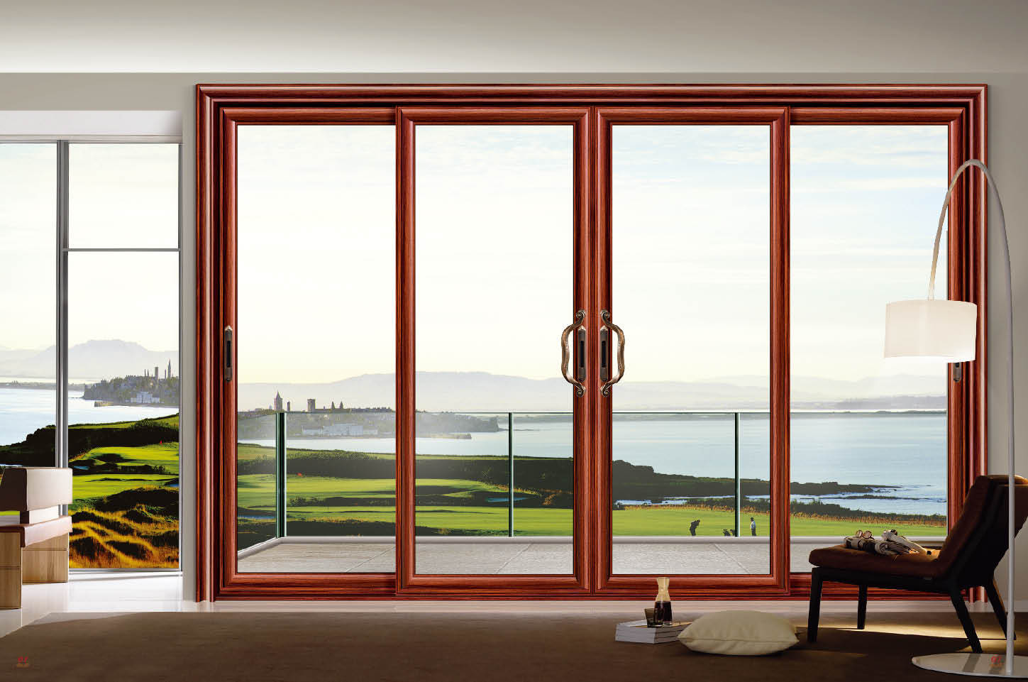 厂家直销 定制双包边铝合金移门阳台大门 _平开门_列表网