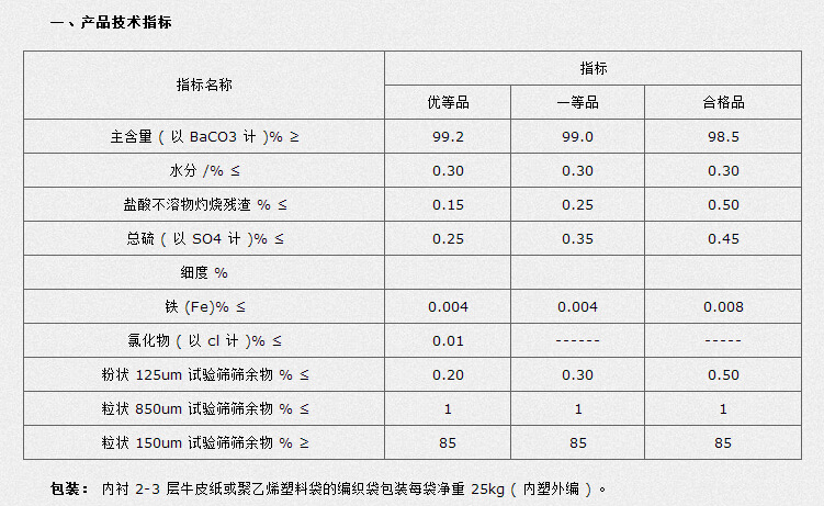 2% 国标高纯碳酸钡 量大从优