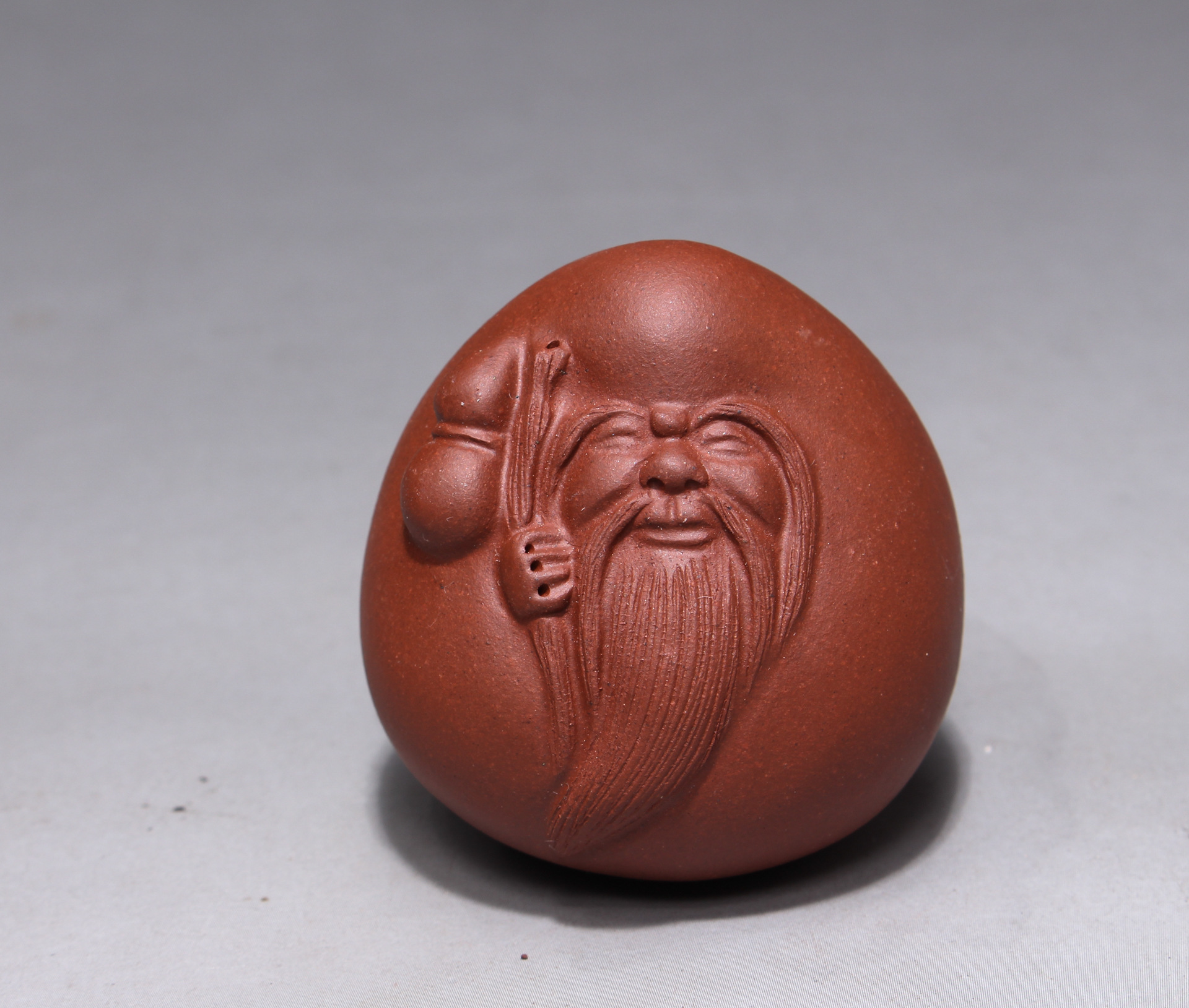 红春紫砂 宜兴紫砂茶宠手把玩寿星摆件雕塑茶具文玩工艺品批发