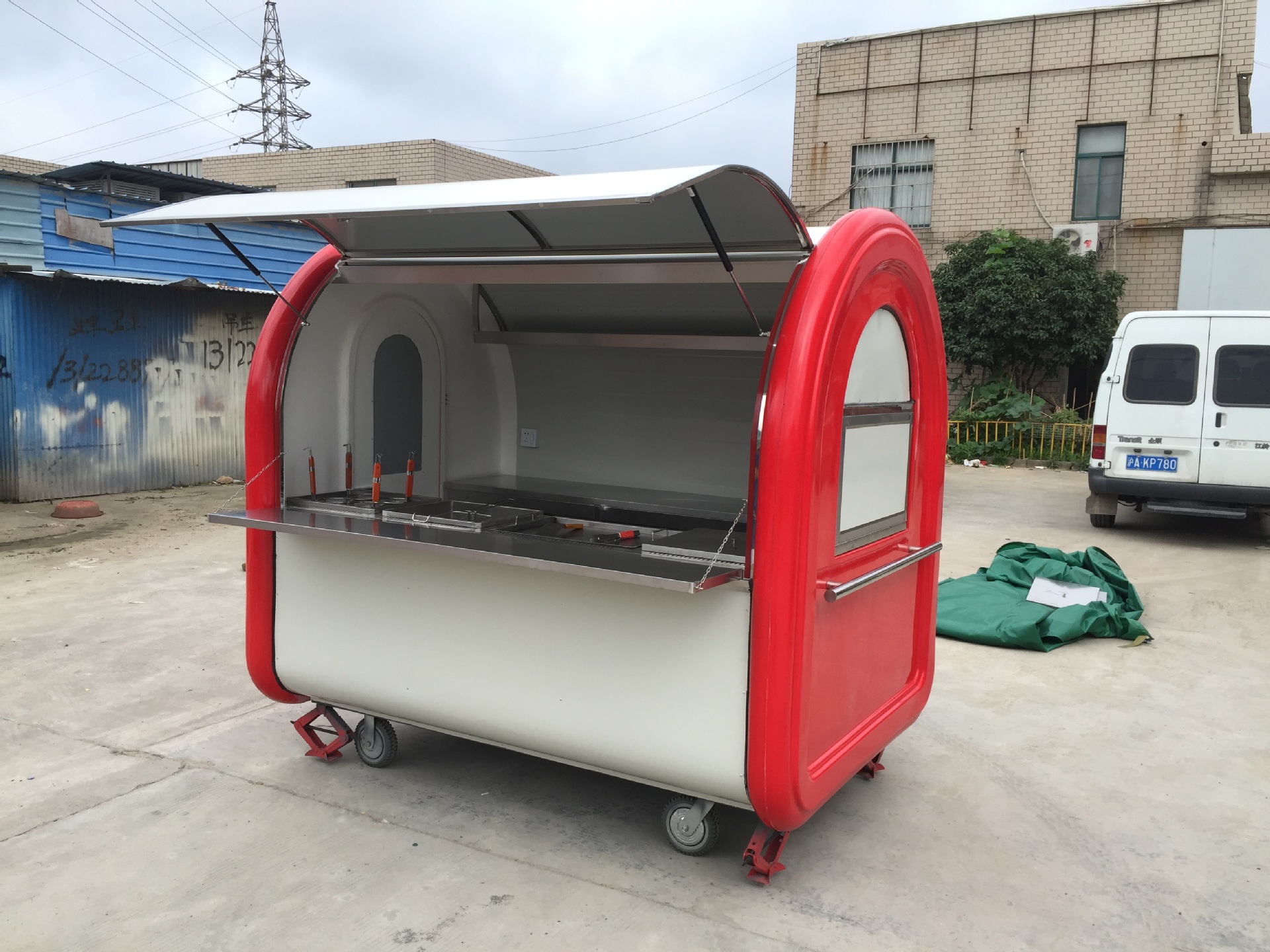 多功能 流动美食车 烧烤车 房型小吃车 夜市摆摊创业设备