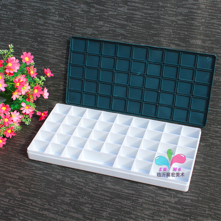44格软盖调色盒 水粉调色盒 颜料盒